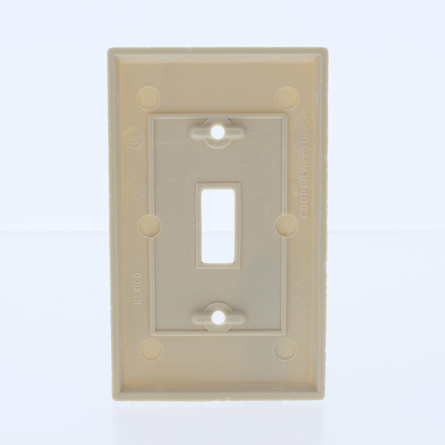 Eaton 2134V Ivory 1-Gang Toggle Switch Plastic Standard Wallplate Covers 25-pack