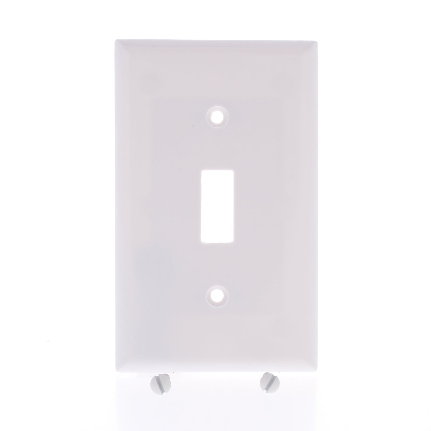 Eaton 2134W White 1-Gang Toggle Switch Plastic Standard Wallplate Covers 25-pack