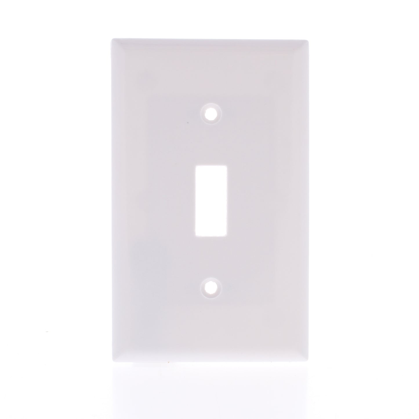 Eaton 2134W White 1-Gang Toggle Switch Plastic Standard Wallplate Covers 25-pack