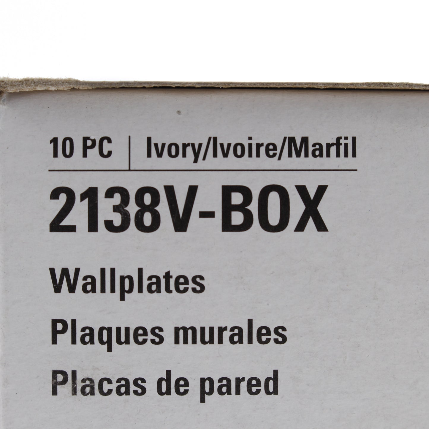 Eaton 2138V Ivory 2-Gang Toggle Duplex Plastic Standard Wallplate Cover 10-pack