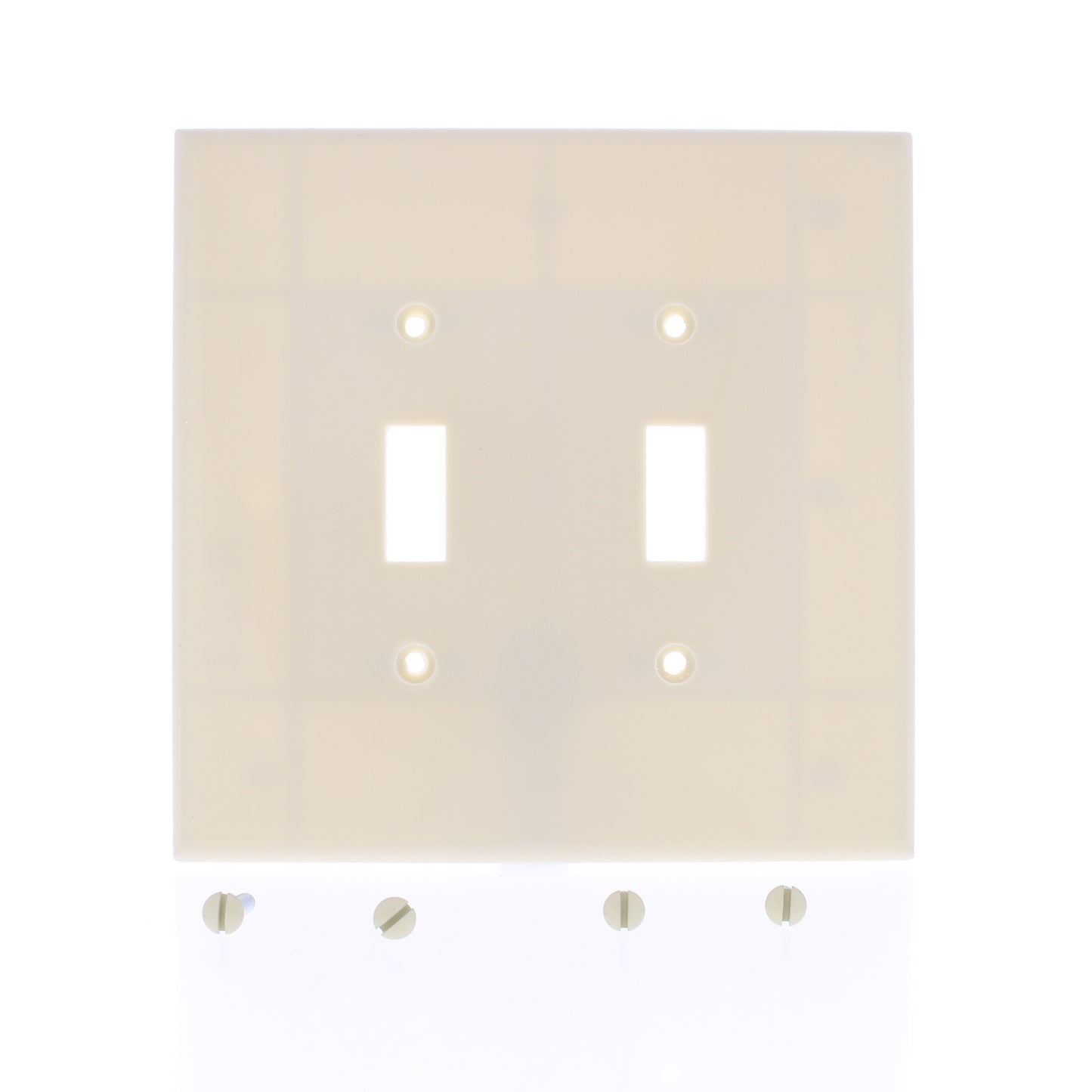 Eaton 2149V Ivory 2-Gang Toggle Switch Plastic Oversize Wallplate Covers 10-pack
