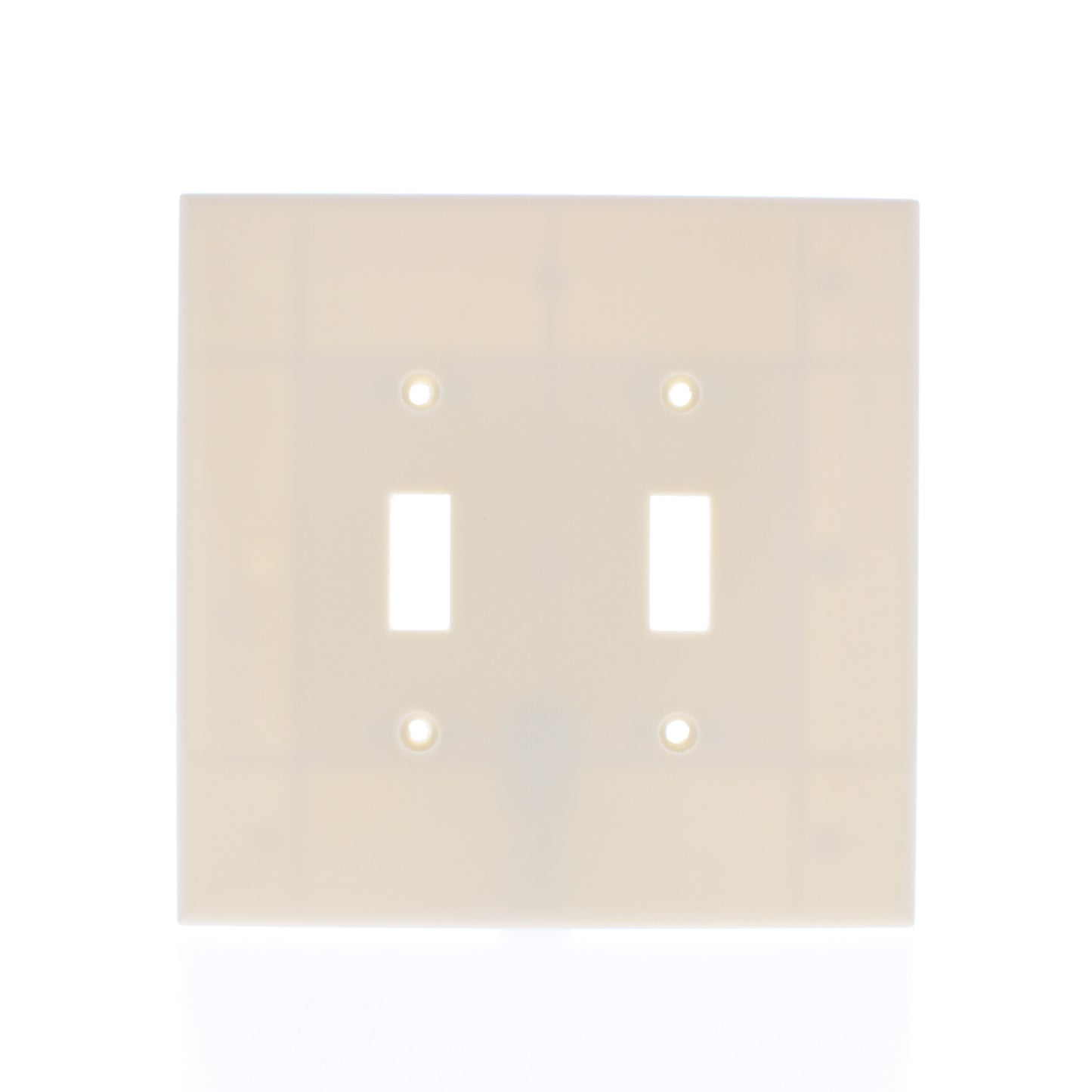 Eaton 2149V Ivory 2-Gang Toggle Switch Plastic Oversize Wallplate Covers 10-pack
