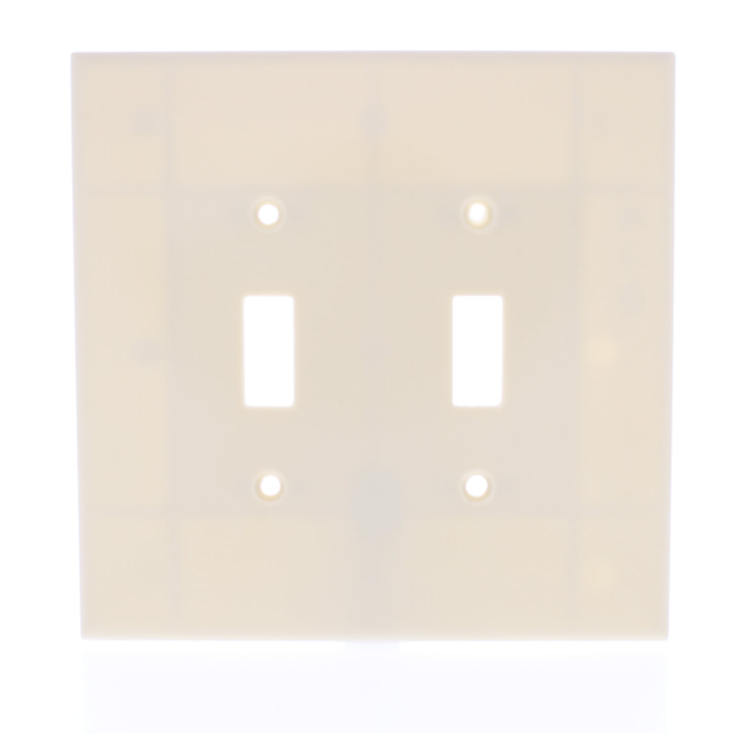 Eaton 2149V Ivory 2-Gang Toggle Switch Plastic Oversize Wallplate Cover Plate