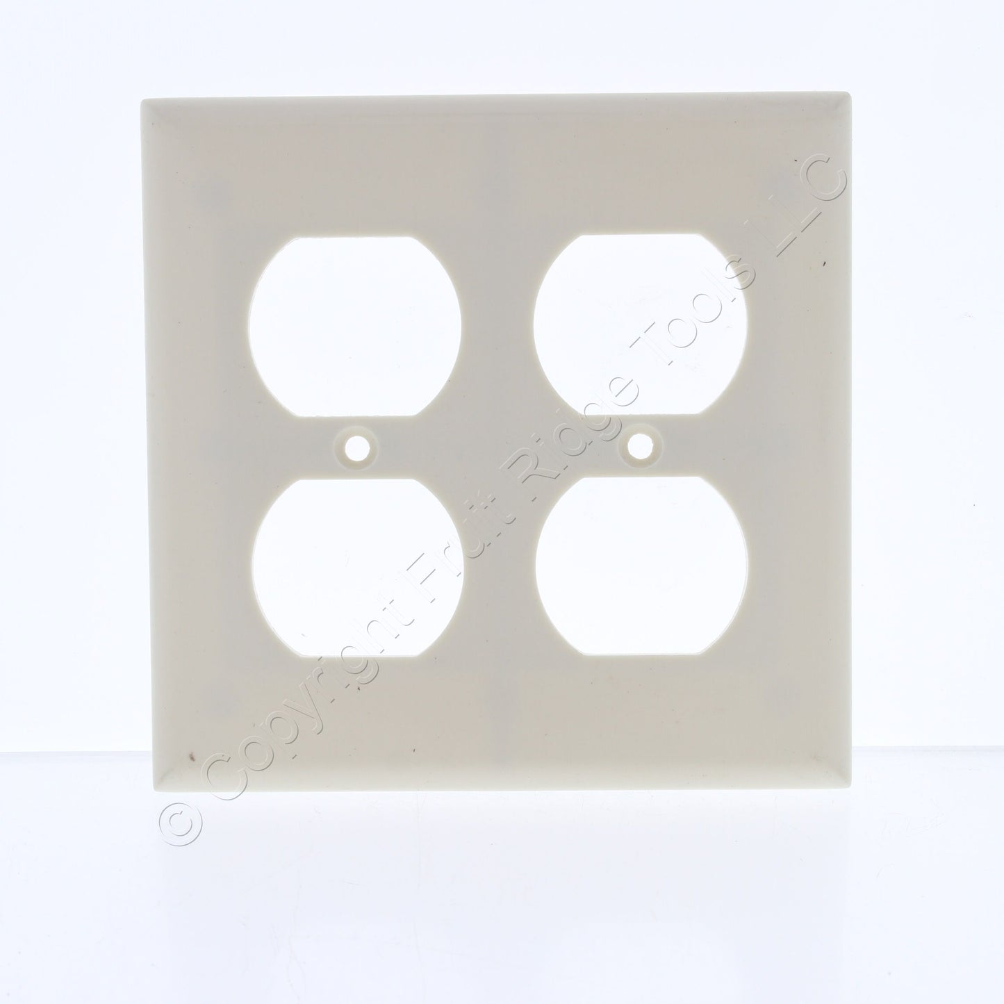 Eaton 2150A Almond 2-Gang Standard Duplex Receptacle Cover Thermoset Wallplate
