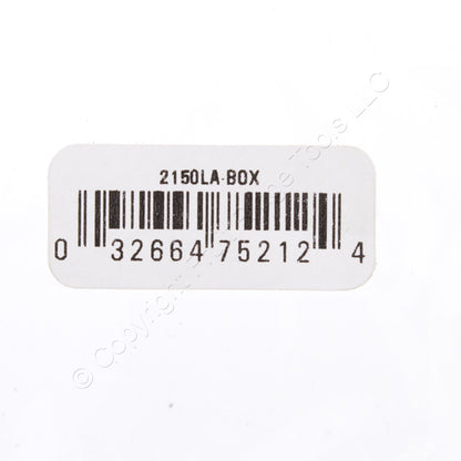 Eaton 2150LA Light Almond 2-Gang Duplex Receptacle Cover Thermoset Wallplate