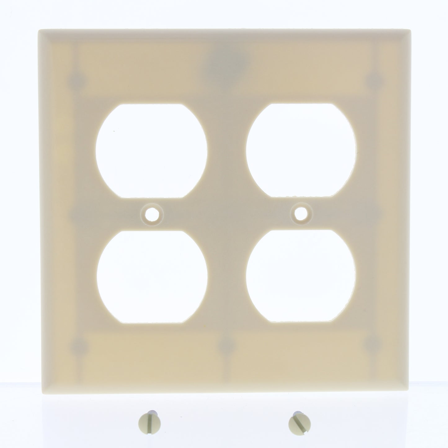Eaton 2150V Ivory 2-Gang Duplex Outlet Plastic Standard Wallplate Covers 10-pack