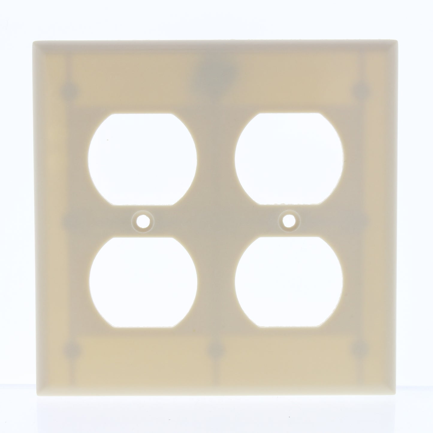Eaton 2150V Ivory 2-Gang Duplex Outlet Plastic Standard Wallplate Covers 10-pack