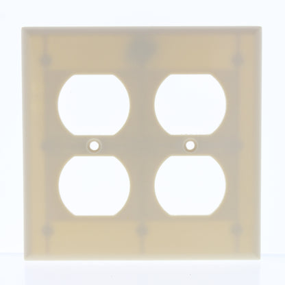 Eaton 2150V Ivory 2-Gang Duplex Outlet Plastic Standard Wallplate Covers 10-pack