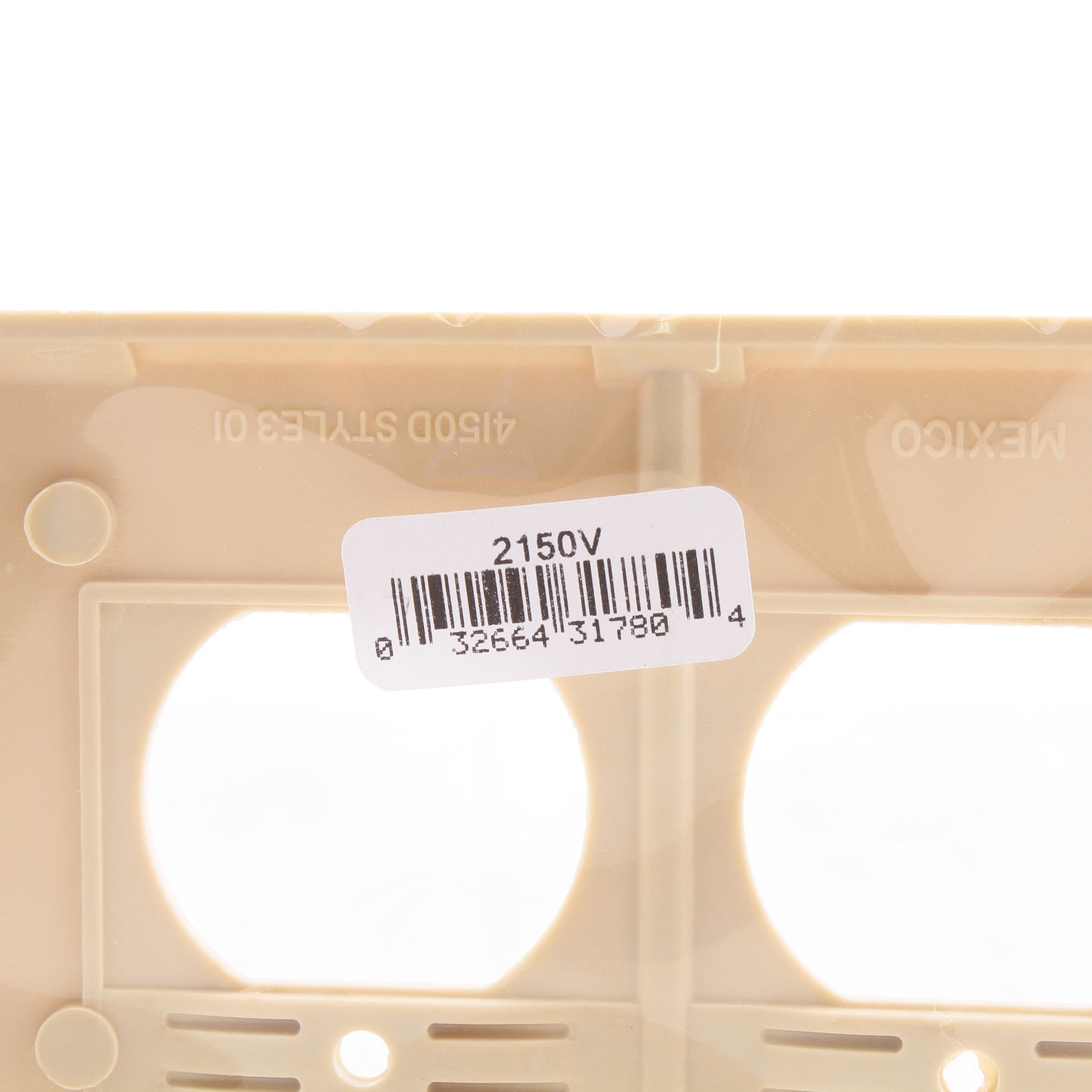 Eaton Ivory 2-Gang Receptacle Thermoset Wallplate Duplex Outlet Cover 2150V