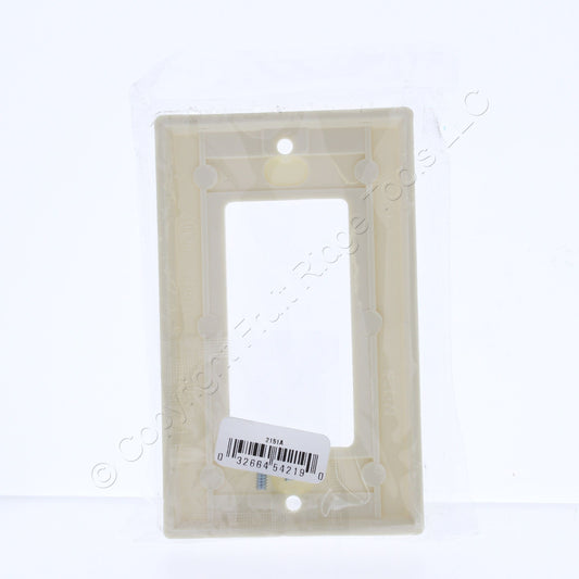 Eaton 2151A Almond 1-Gang Standard Size Thermoset Rocker Switch Cover Wallplate