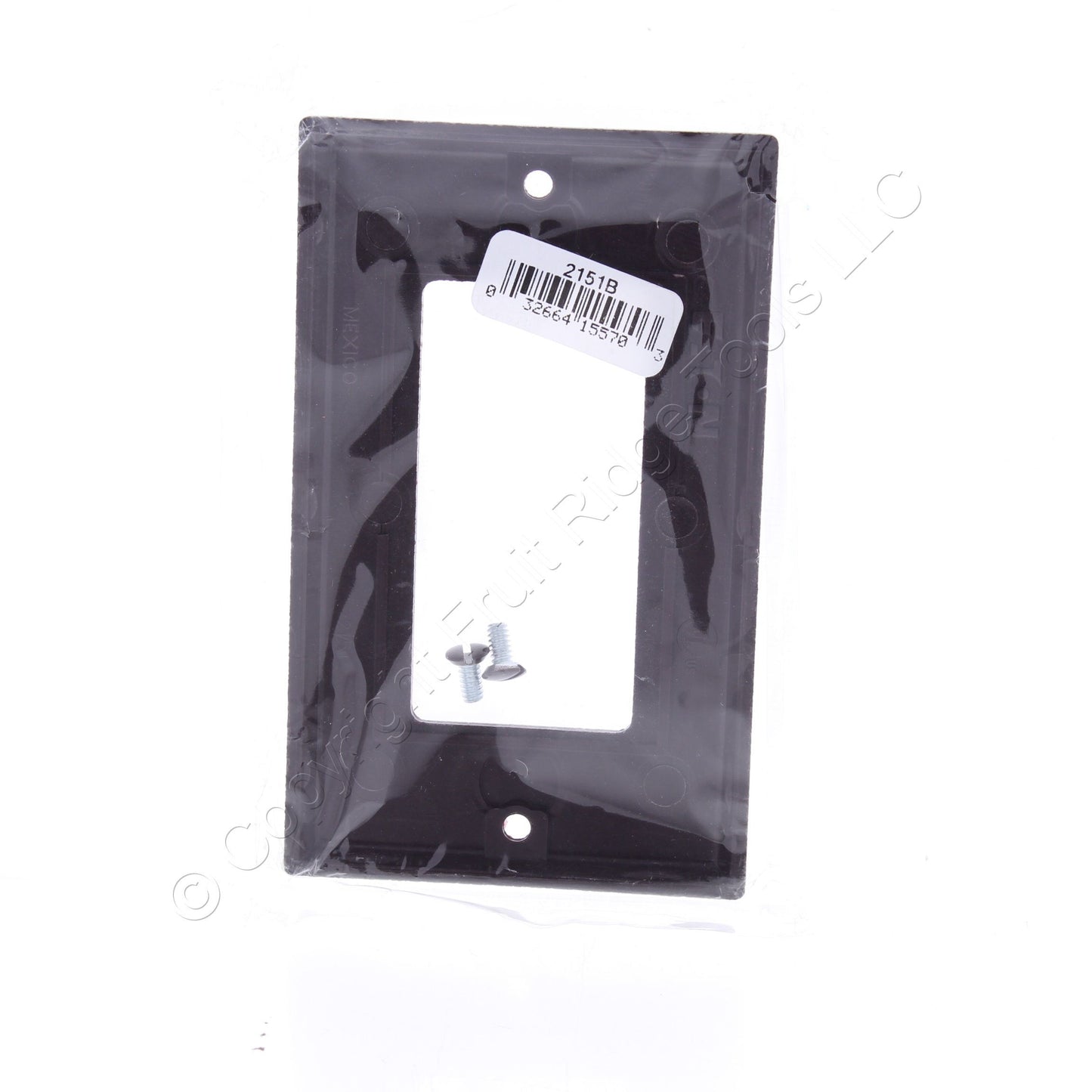 Eaton Brown 1-Gang Standard Rocker Switch Cover Wallplate 2151-B