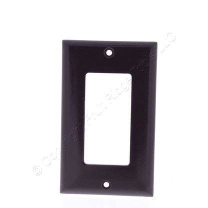 Eaton Brown 1-Gang Standard Rocker Switch Cover Wallplate 2151-B