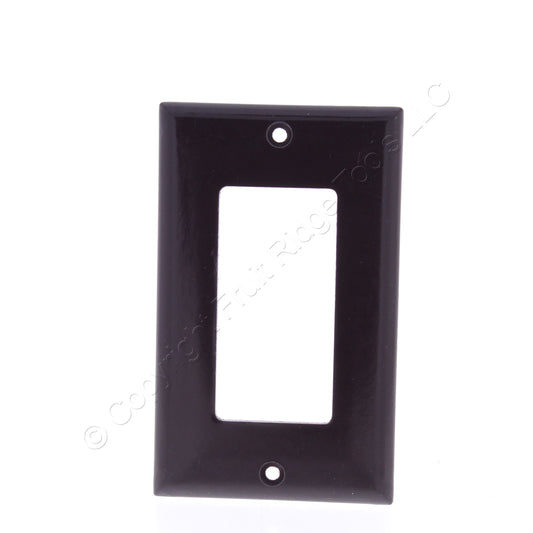 Eaton Brown 1-Gang Standard Rocker Switch Cover Wallplate 2151-B
