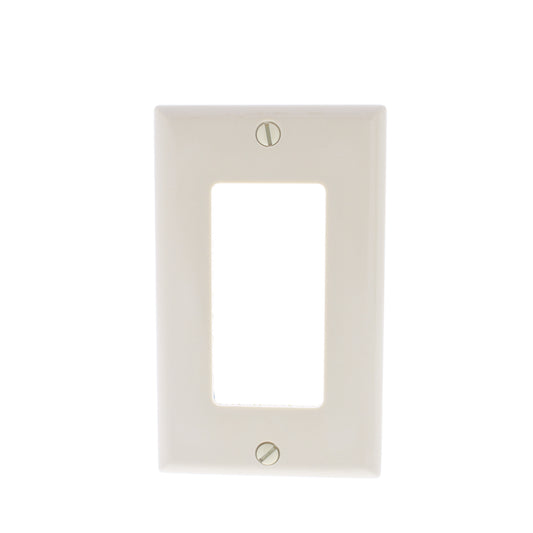 Eaton Ivory 1-Gang Standard Rocker Switch Cover Wallplate 2151-V