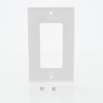 Eaton 2151W White 1-Gang Decorator GFCI Plastic Standard Wallplate Cover 10-pack