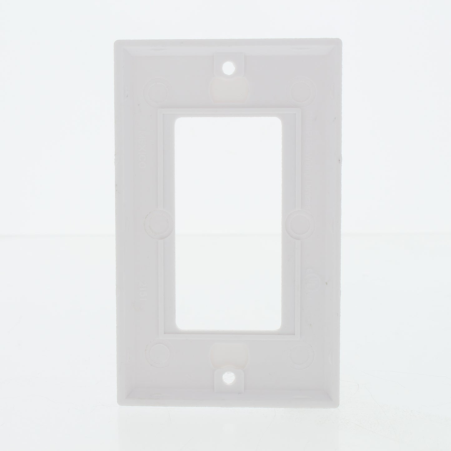 Eaton 2151W White 1-Gang Decorator GFCI Plastic Standard Wallplate Cover 10-pack