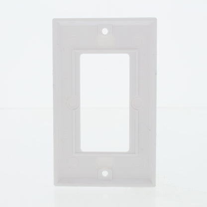 Eaton 2151W White 1-Gang Decorator GFCI Plastic Standard Wallplate Cover 10-pack