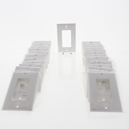 Eaton 2151W White 1-Gang Decorator GFCI Plastic Standard Wallplate Cover 25-pack