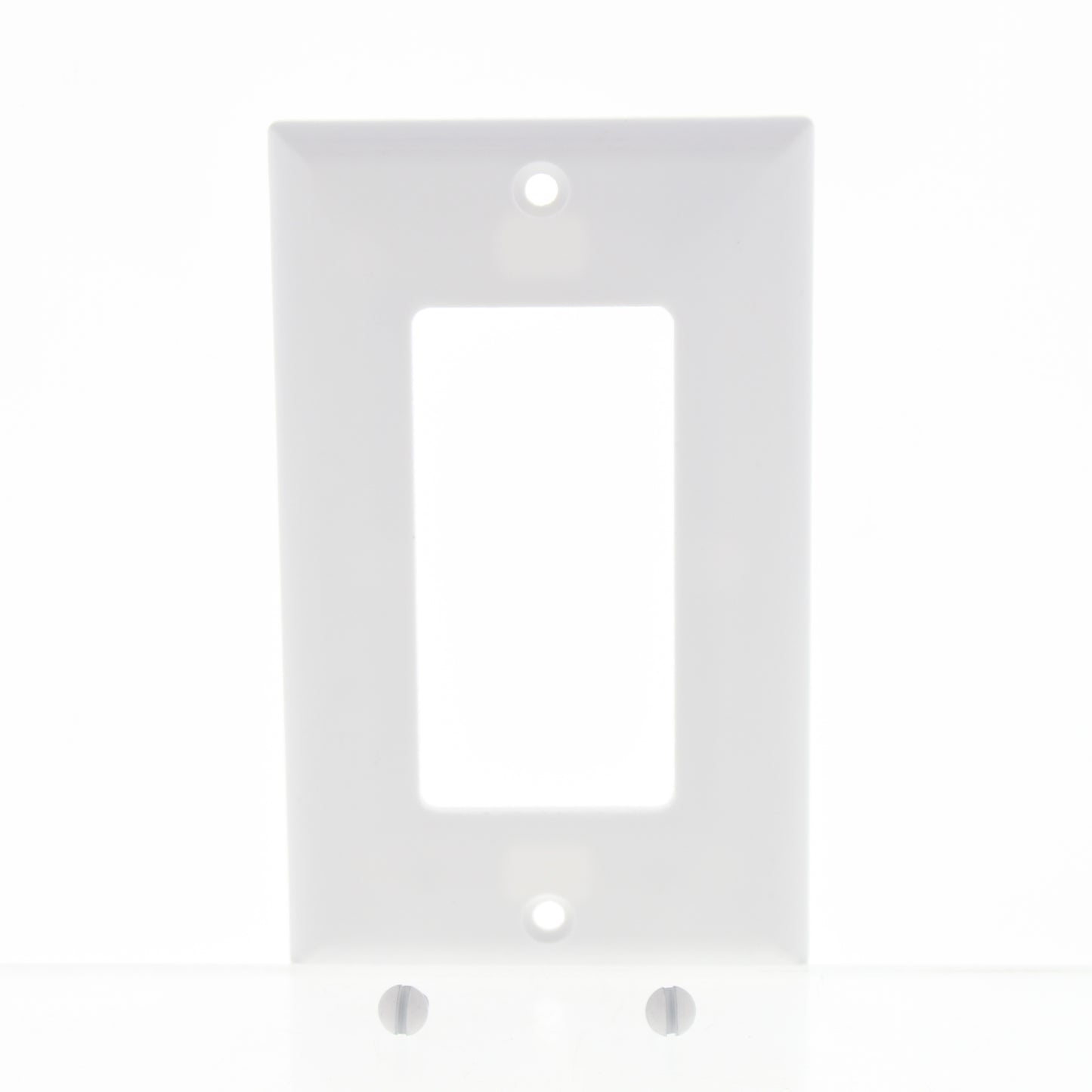 Eaton 2151W White 1-Gang Decorator GFCI Plastic Standard Wallplate Cover 25-pack