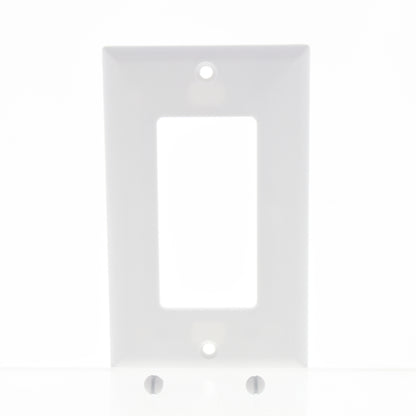 Eaton 2151W White 1-Gang Decorator GFCI Plastic Standard Wallplate Cover 25-pack