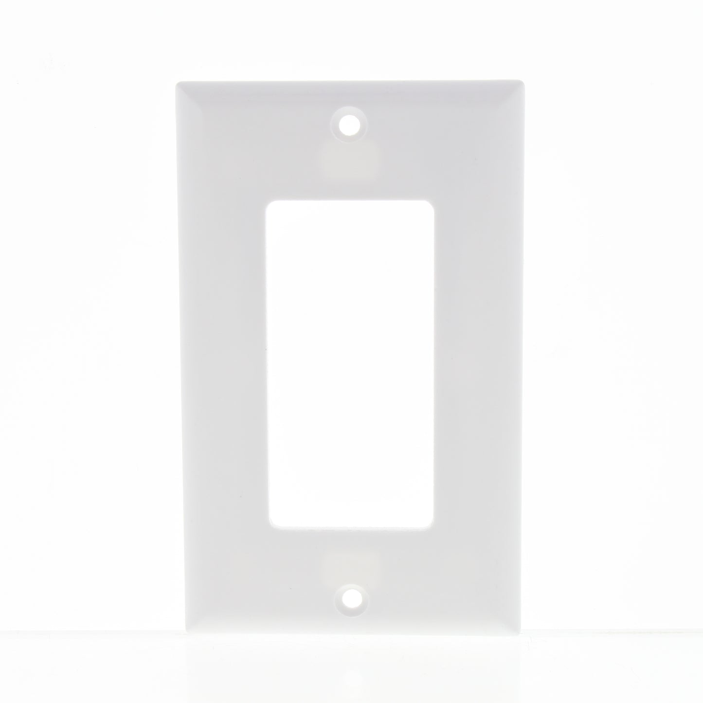 Eaton 2151W White 1-Gang Decorator GFCI Plastic Standard Wallplate Cover 25-pack