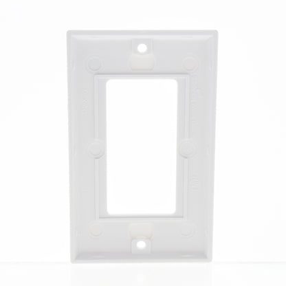 Eaton 2151W White 1-Gang Decorator GFCI Plastic Standard Wallplate Cover 25-pack