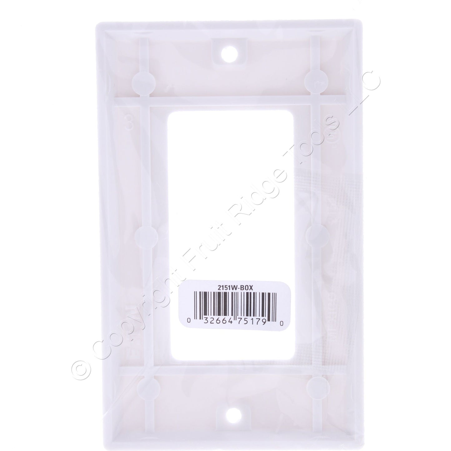 Eaton 2151W White 1-Gang Decorator Rocker GFCI Switch Cover Thermoset Wallplate