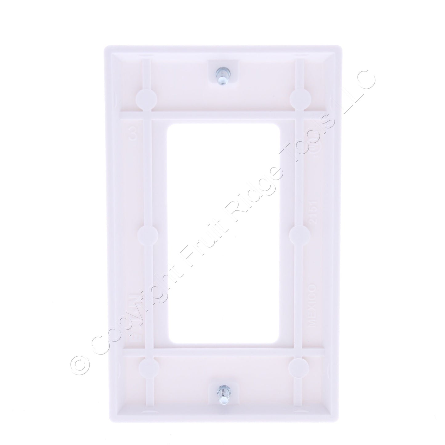 Eaton 2151W White 1-Gang Decorator Rocker GFCI Switch Cover Thermoset Wallplate