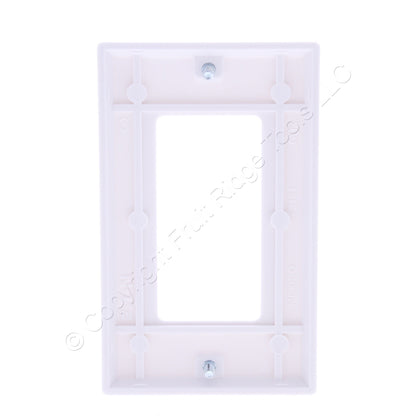 Eaton 2151W White 1-Gang Decorator Rocker GFCI Switch Cover Thermoset Wallplate