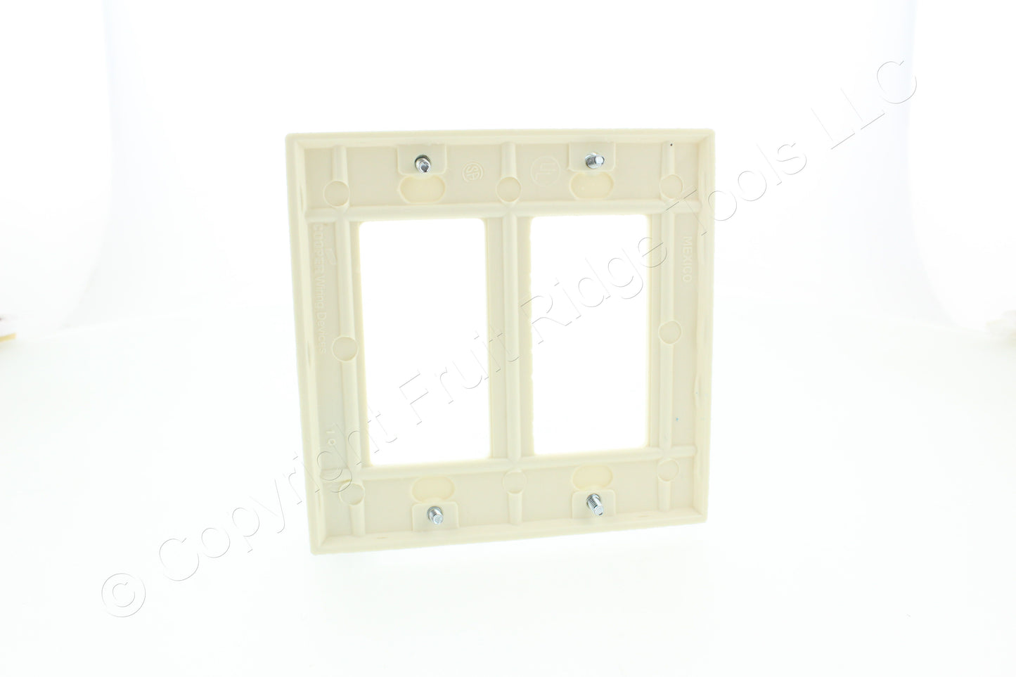 Eaton Almond Decorator Standard 2-Gang Thermoset Wallplate GFCI GFI Cover 2152A