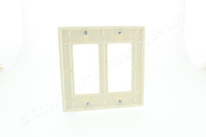 Eaton Almond Decorator Standard 2-Gang Thermoset Wallplate GFCI GFI Cover 2152A