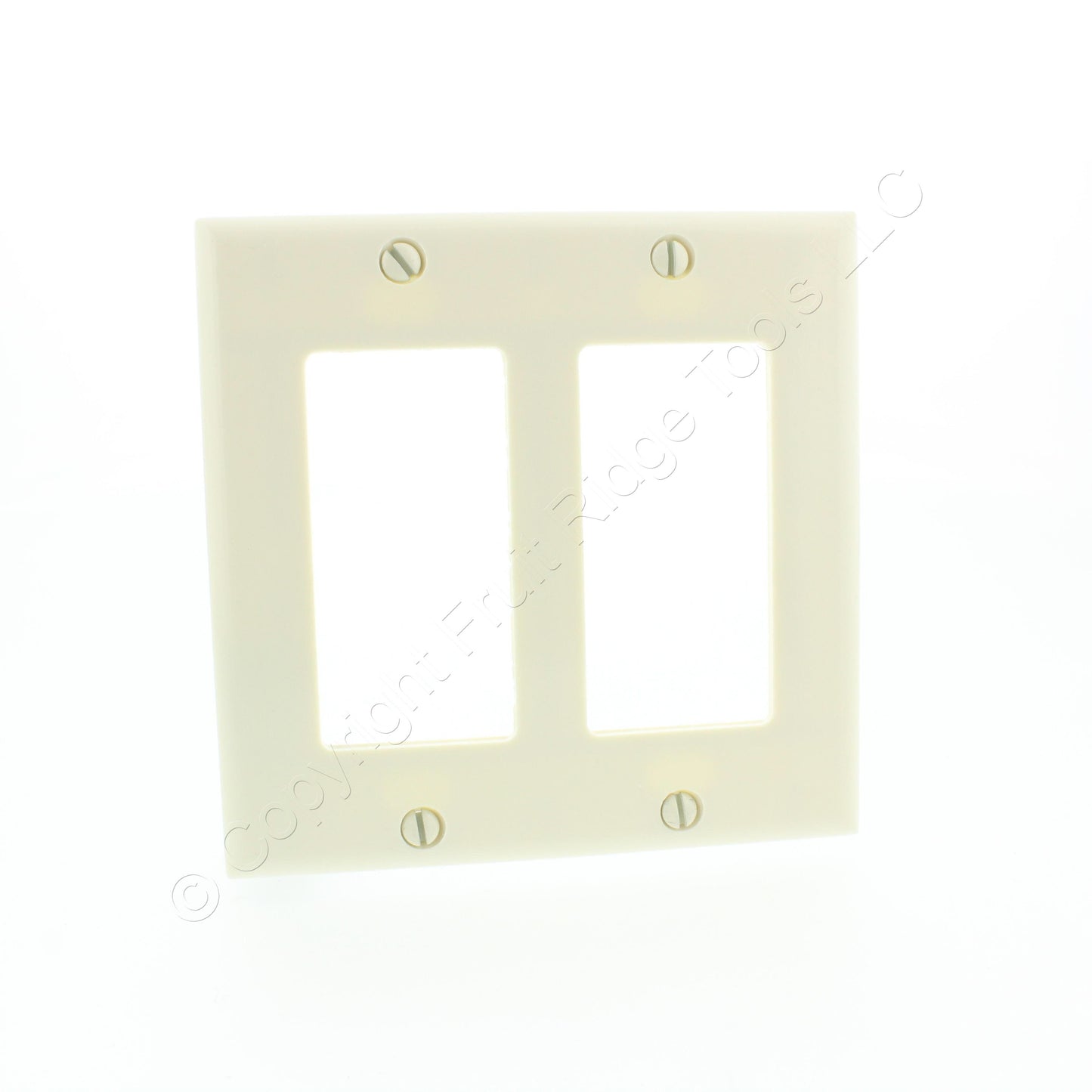 Eaton Almond Decorator Standard 2-Gang Thermoset Wallplate GFCI GFI Cover 2152A