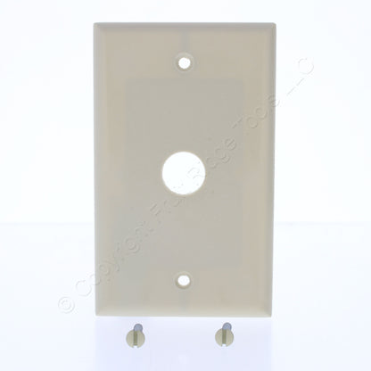 Eaton 2159V Ivory 1-Gang Phone .625" Hole Plastic Wallplate Strap Mount 25pcs