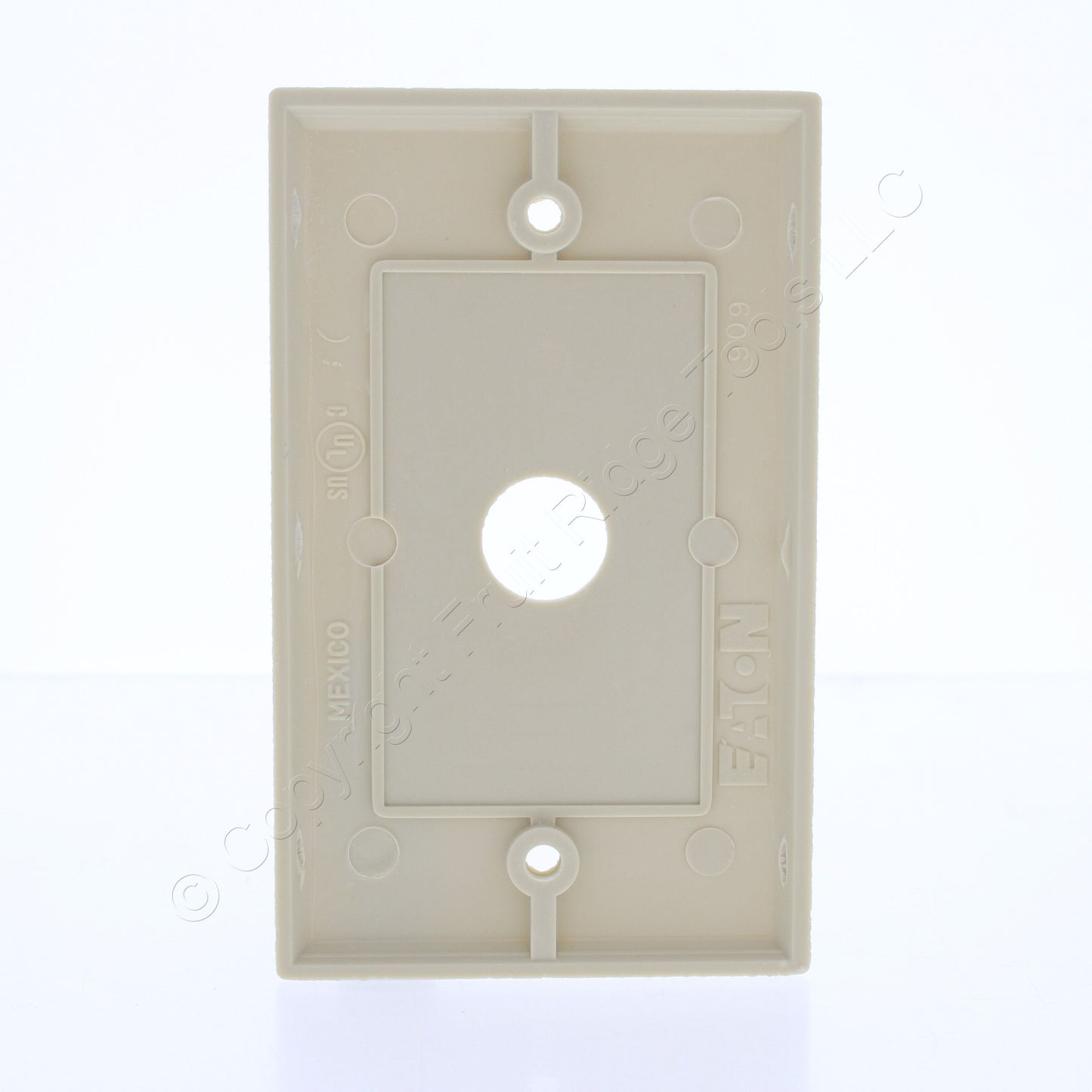 Eaton 2159V Ivory 1-Gang Phone .625" Hole Plastic Wallplate Strap Mount 25pcs