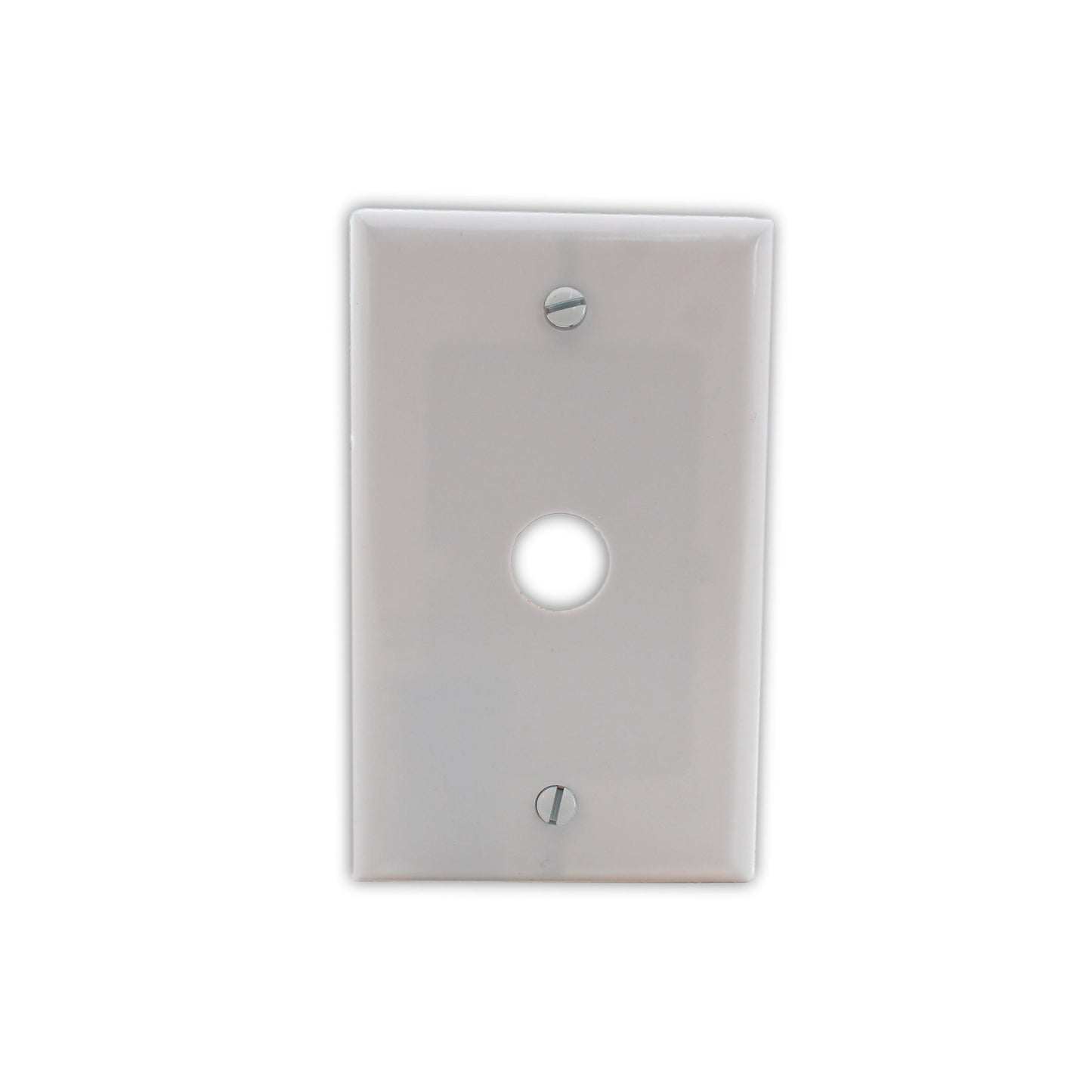 Eaton 2159W White 1-Gang Phone .625" Hole Plastic Wallplate Strap Mount 25pcs