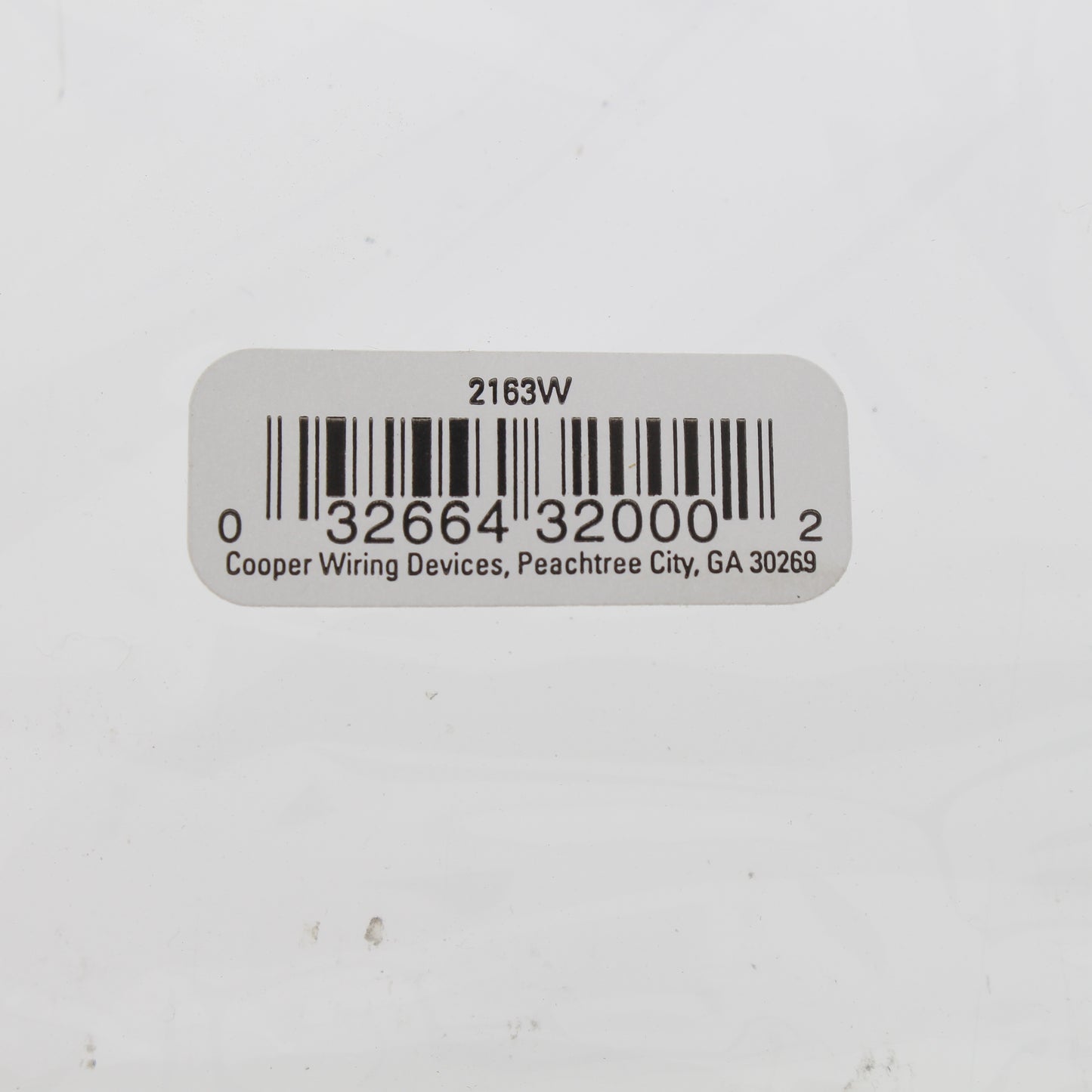 Eaton 2163W White 3-Gang Decorator GFCI GFI Plastic Standard Wallplate Cover