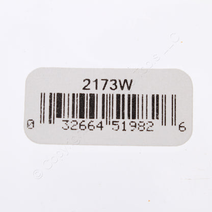 Eaton 2173W White Toggle Switch Cover Decorator GFCI GFI Thermoset Wallplate