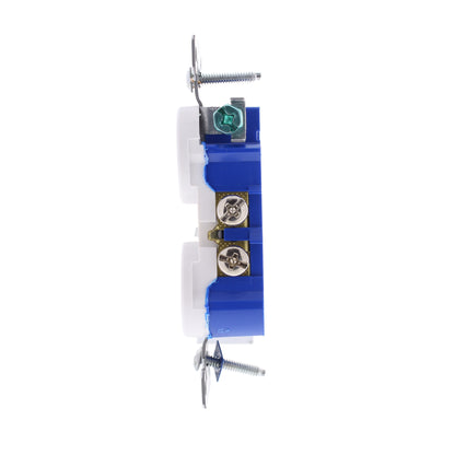 Eaton 270-9W White 15A Duplex Outlet Receptacles Auto-Grounding Nema 5-15R Bulk
