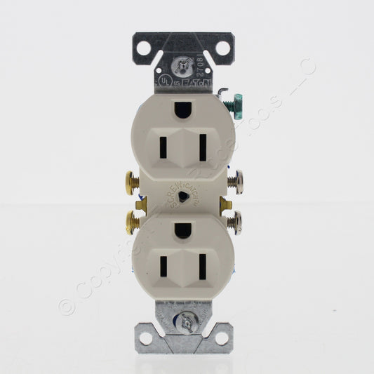 10 Eaton Light Almond Wall Outlet Duplex Receptacle Nema 5-15R 15A 125V 270LA
