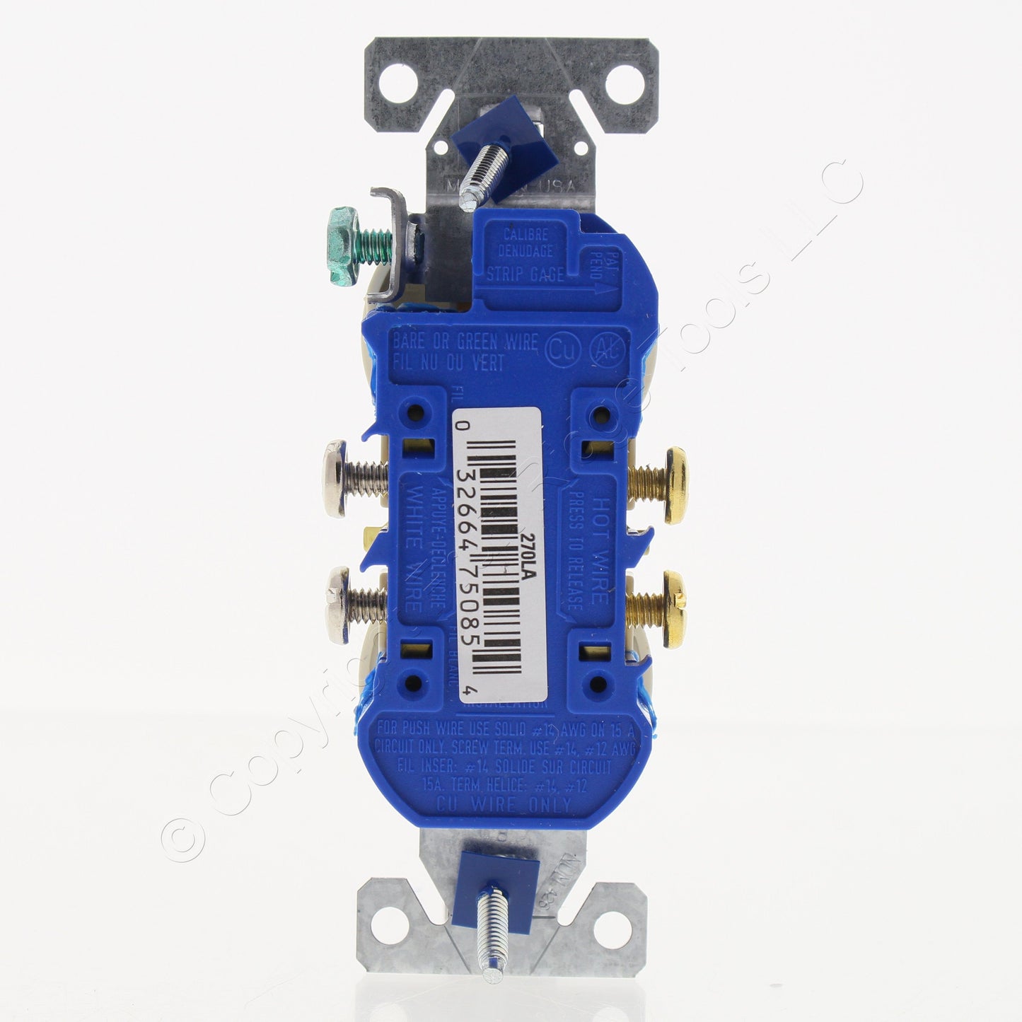 10 Eaton Light Almond Wall Outlet Duplex Receptacle Nema 5-15R 15A 125V 270LA