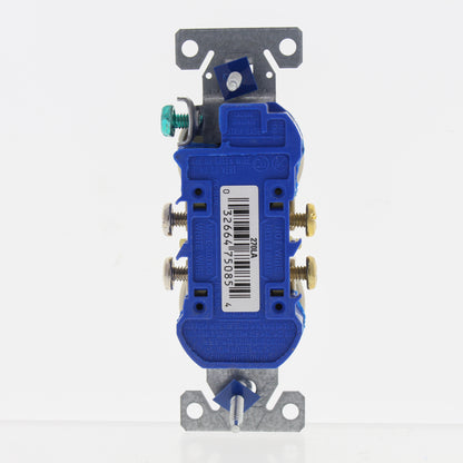 Eaton Lt Almond Residential Duplex Outlet Receptacle Nema 5-15R 15A Bulk 270LA