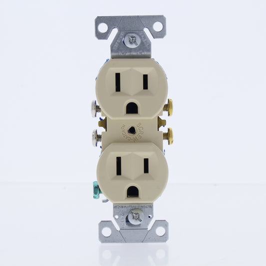 10 Eaton Residential Ivory Duplex Outlet Receptacles Nema 5-15R 15A 125V 270V