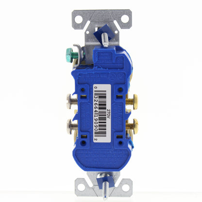 Eaton Ivory Residential Straight Blade Duplex Outlet Receptacle 5-15R 15A 270V