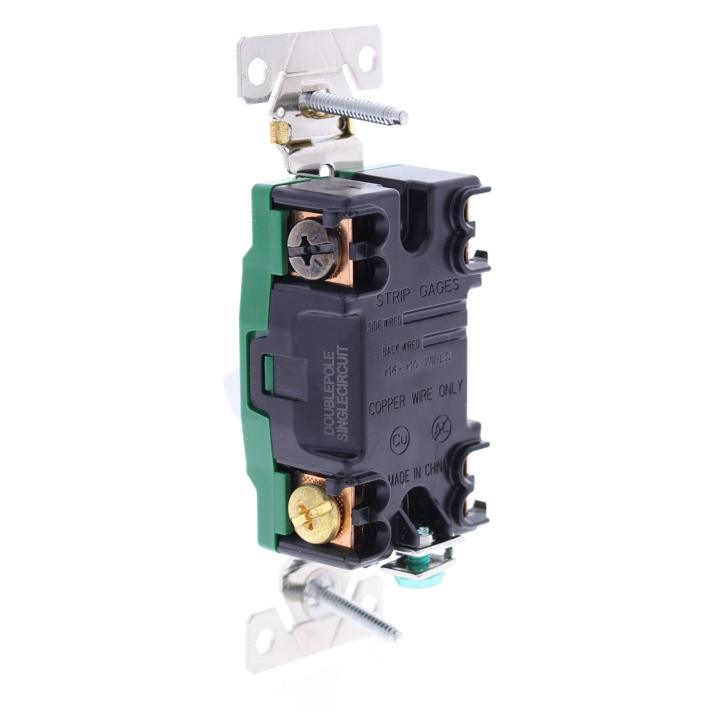 Eaton 3032W White Industrial Double Pole Toggle Light Switch Control 30A