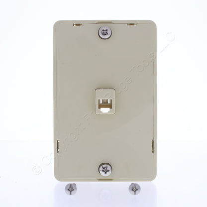 Eaton 3521-4V Ivory 1-Gang Phone Jack Unbreakable Nylon Standard Wallplate Cover
