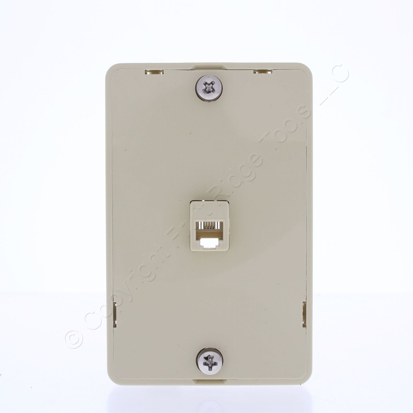 Eaton 3521-4V Ivory 1-Gang Phone Jack Unbreakable Nylon Standard Wallplate Cover