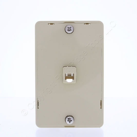 Eaton 3521-4V Ivory 1-Gang Phone Jack Unbreakable Nylon Standard Wallplate Cover