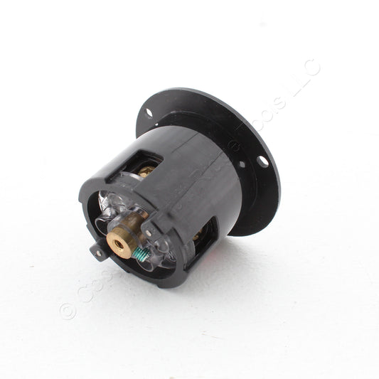Eaton Black Twist Lock Non-Nema Flanged Outlet Receptacle 10/20A 250/600V 3525BK