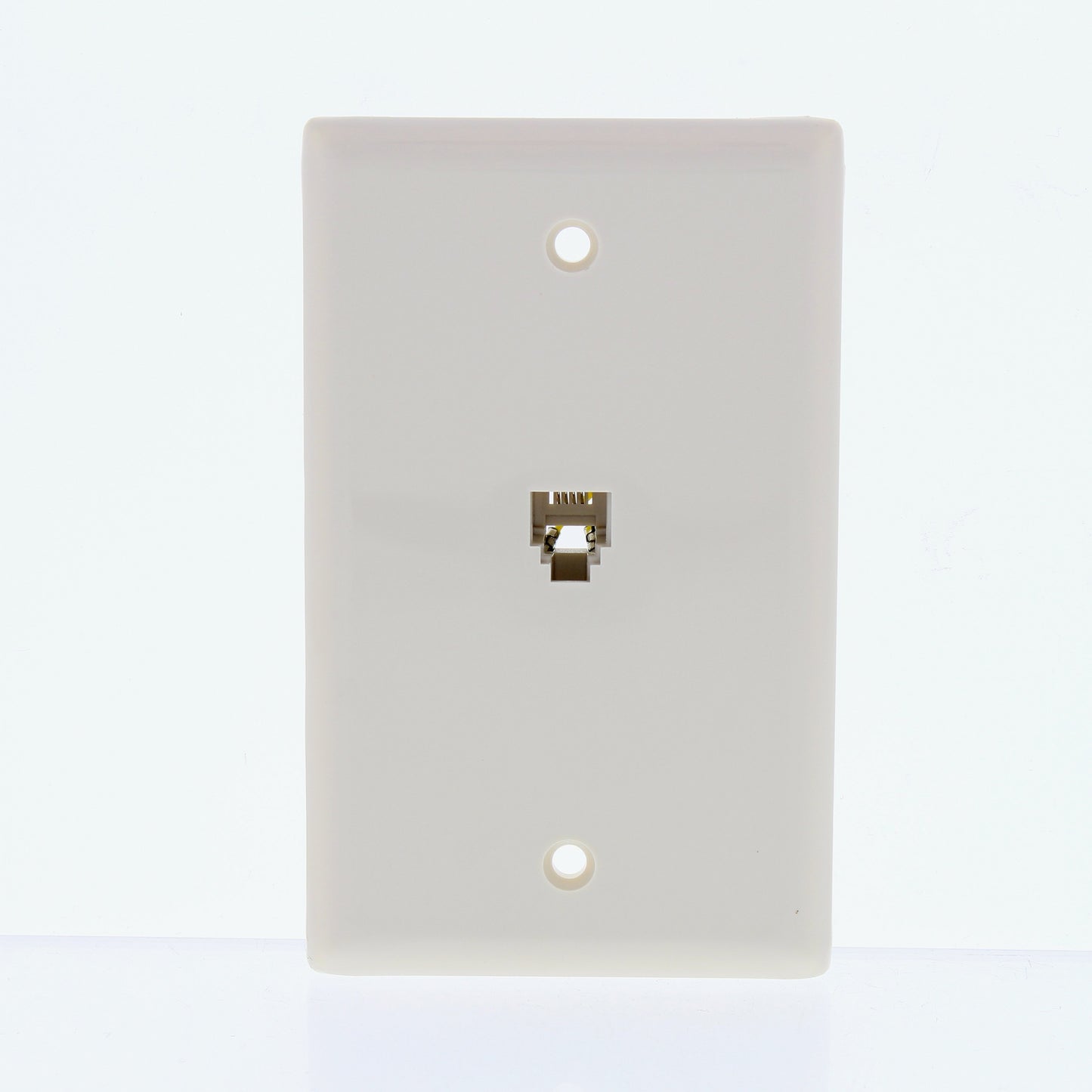 Eaton 3532-4LA Light Almond 1-Gang Phone Jack Plastic Standard Wallplate Cover