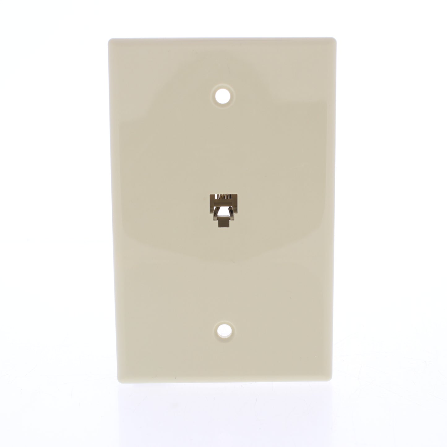 Eaton 3533-4V Ivory 1-Gang Phone Jack Unbreakable Nylon Mid-Size Wallplate Cover